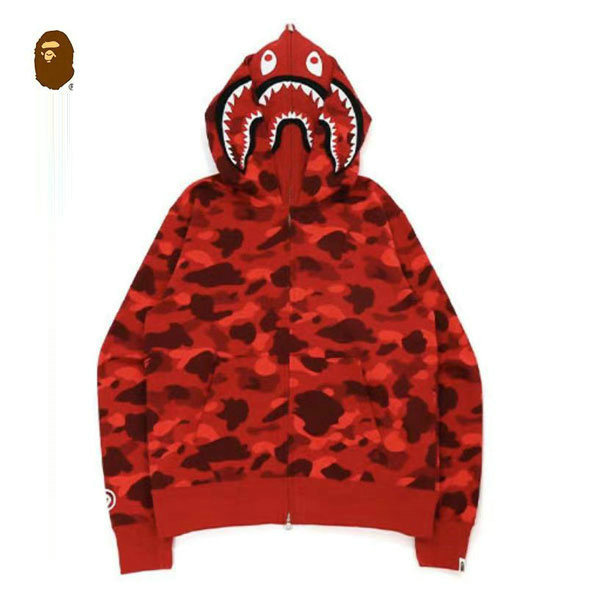 %E5%BE%AE%E4%BF%A1%E5%9B%BE%E7%89%87 20221222150316 109098 09 2 - BAPE 雙帽迷彩鯊魚寬鬆連帽拉鏈衛衣外套 男女同款 紅迷彩#特價搶購