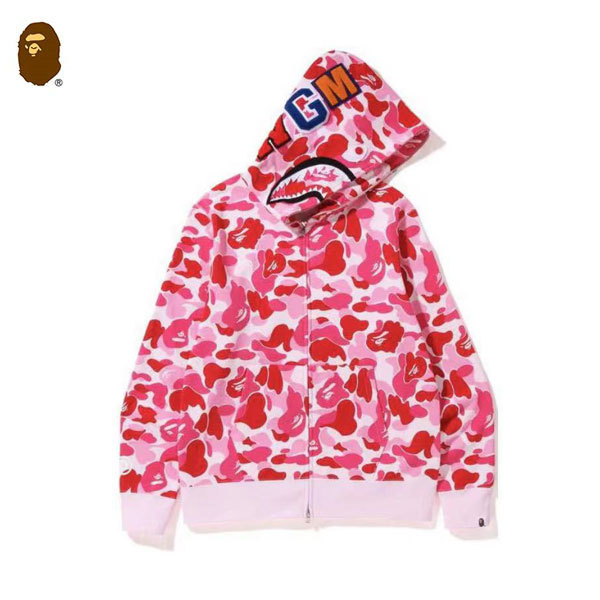 NB 1.jpg98 1.jpg098 1 - BAPE FW22 ABC Camo Shark Full Zip Hoodie 滿印圖案連帽拉鏈衛衣外套 綠/藍/粉#彈性柔軟