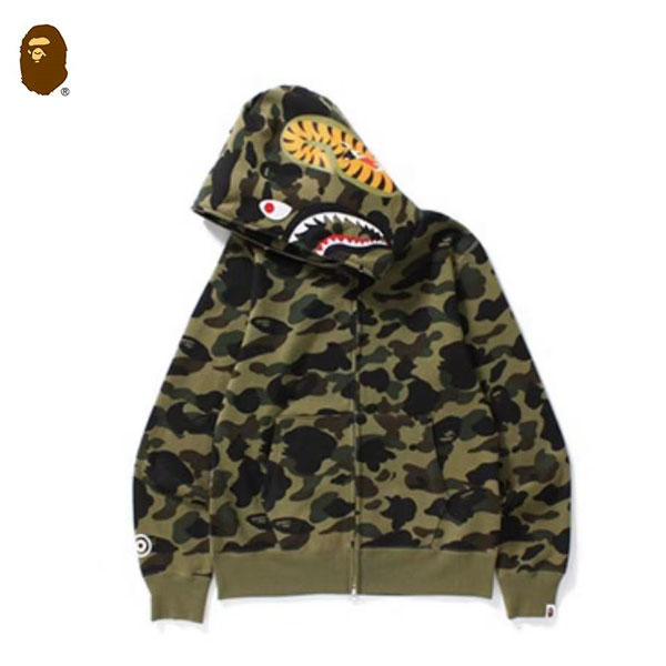 NB 1.jpg98 1.jpg3  1 - BAPE 迷彩鯊魚連帽衛衣外套 男女同款 黃/綠迷彩#快速出貨