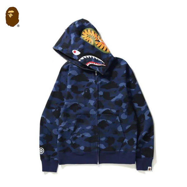 NB 2.jpg98 2.jpg3  2 - BAPE Sta Camo Shark Zip Hoodie 迷彩鯊魚拉鏈連帽衛衣 男女同款 藍/紫#出貨快速