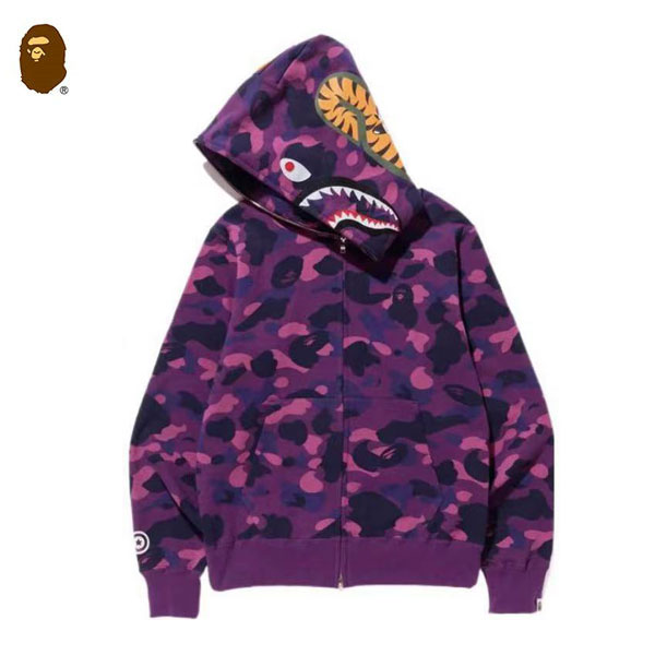 NB.jpg98.jpg0987 - BAPE Sta Camo Shark Zip Hoodie 迷彩鯊魚拉鏈連帽衛衣 男女同款 藍/紫#出貨快速