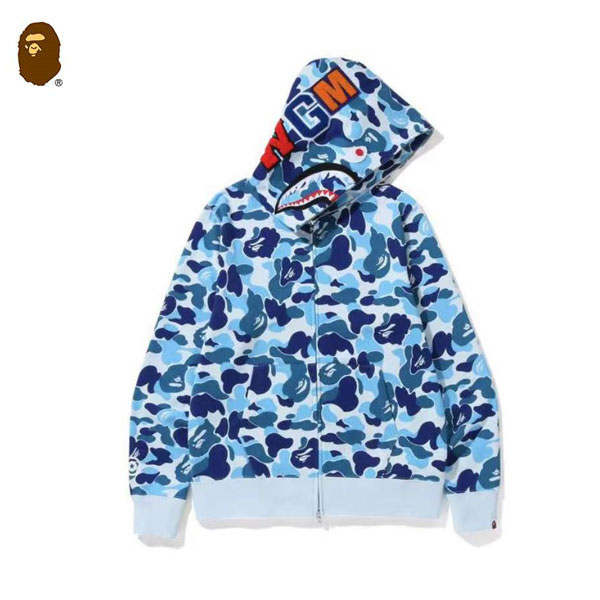 NB.jpg98.jpg65 - BAPE Sta Camo Shark Zip Hoodie 迷彩鯊魚拉鏈連帽衛衣 男女同款 黃/綠#好穿舒適