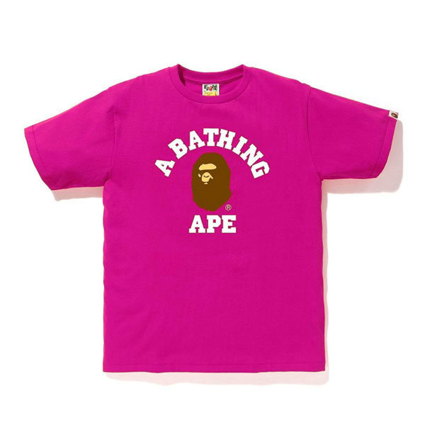 %E6%99%AE%E5%AE%89 1.jpg4  1 - 潮牌 BAPE 經典純棉小猿人頭 男女同款T恤 黑/白/紅/粉/藍#彈性柔軟#