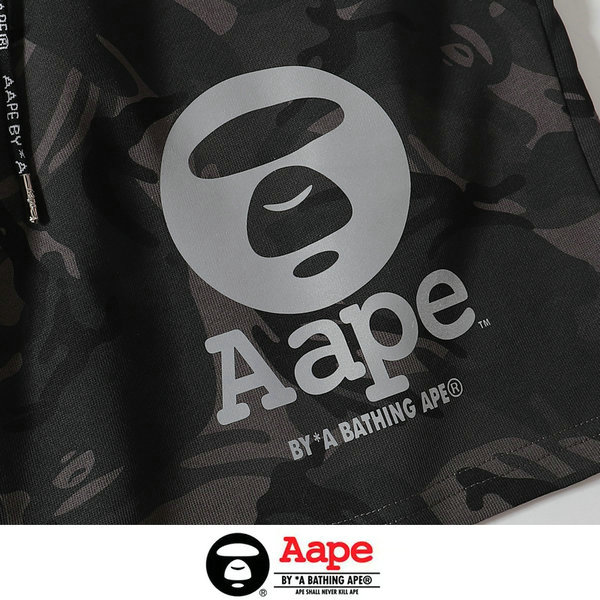 IMG 7185 6 - Aape 反光迷彩aape字母猿人頭短褲 男女同款 迷彩黑#折扣下殺