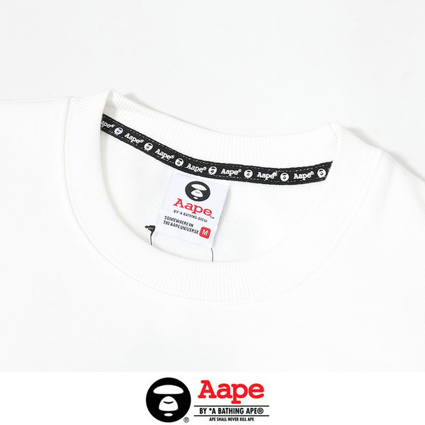 IMG 9039 1.JPG - AAPE 胸前小LOGO反光印花印花衛衣 男女同款 黑/白#好穿透氣